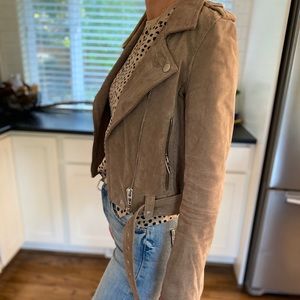 BlankNYC Suede Moto Jacket, XS. Worn 2x